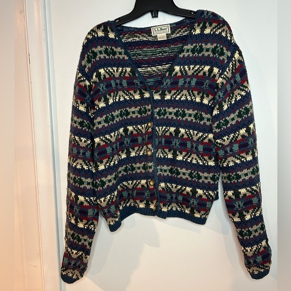 L.L. Bean Sweaters - L.l.Bean vintage cotton cardigan size L